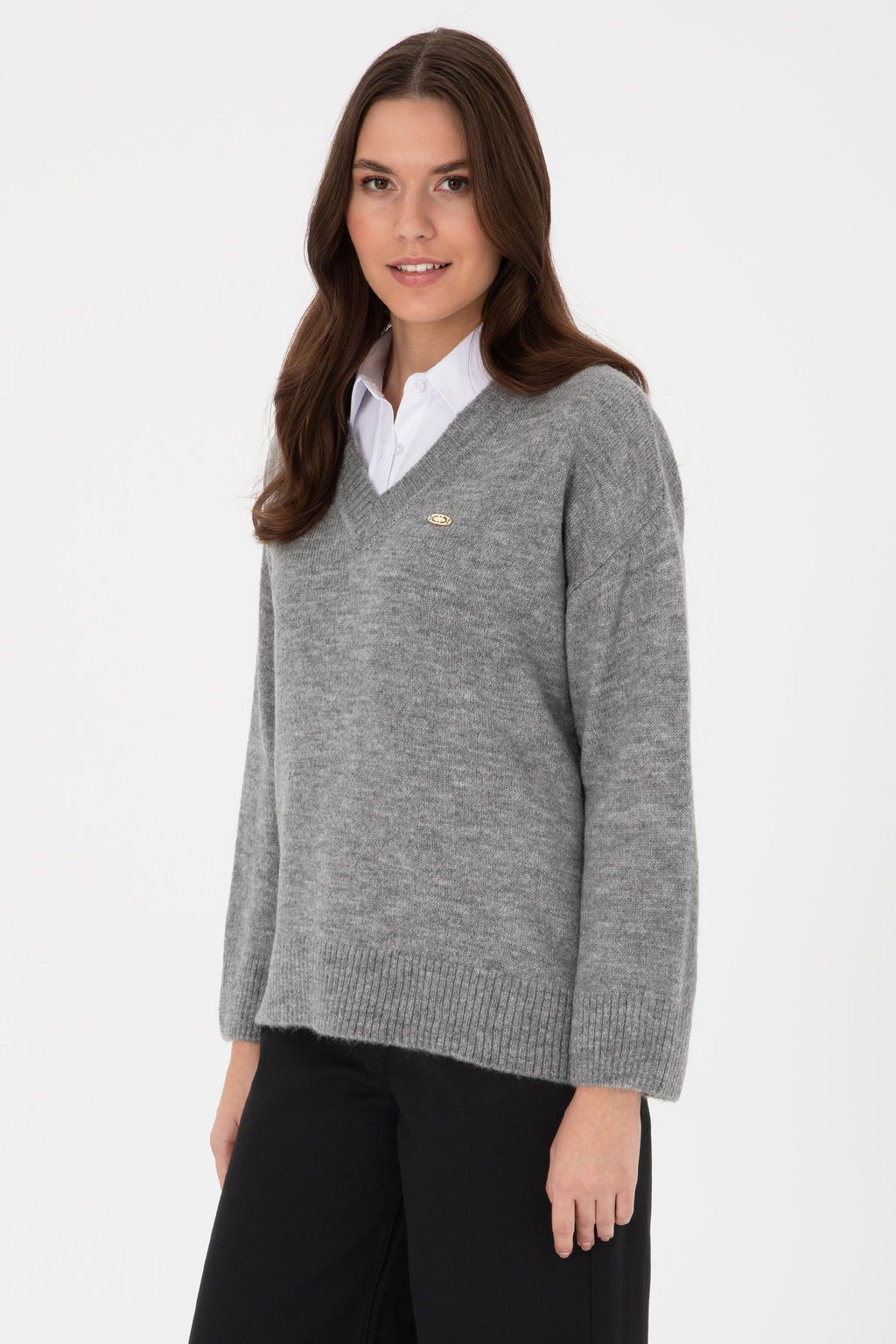 Kad_n Gri Melanj Kazak - U.s. polo assn фото 3