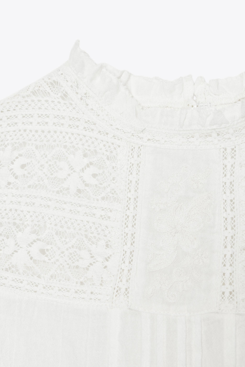 EMBROIDERED LADDER STITCH TOP - Zara фото 6