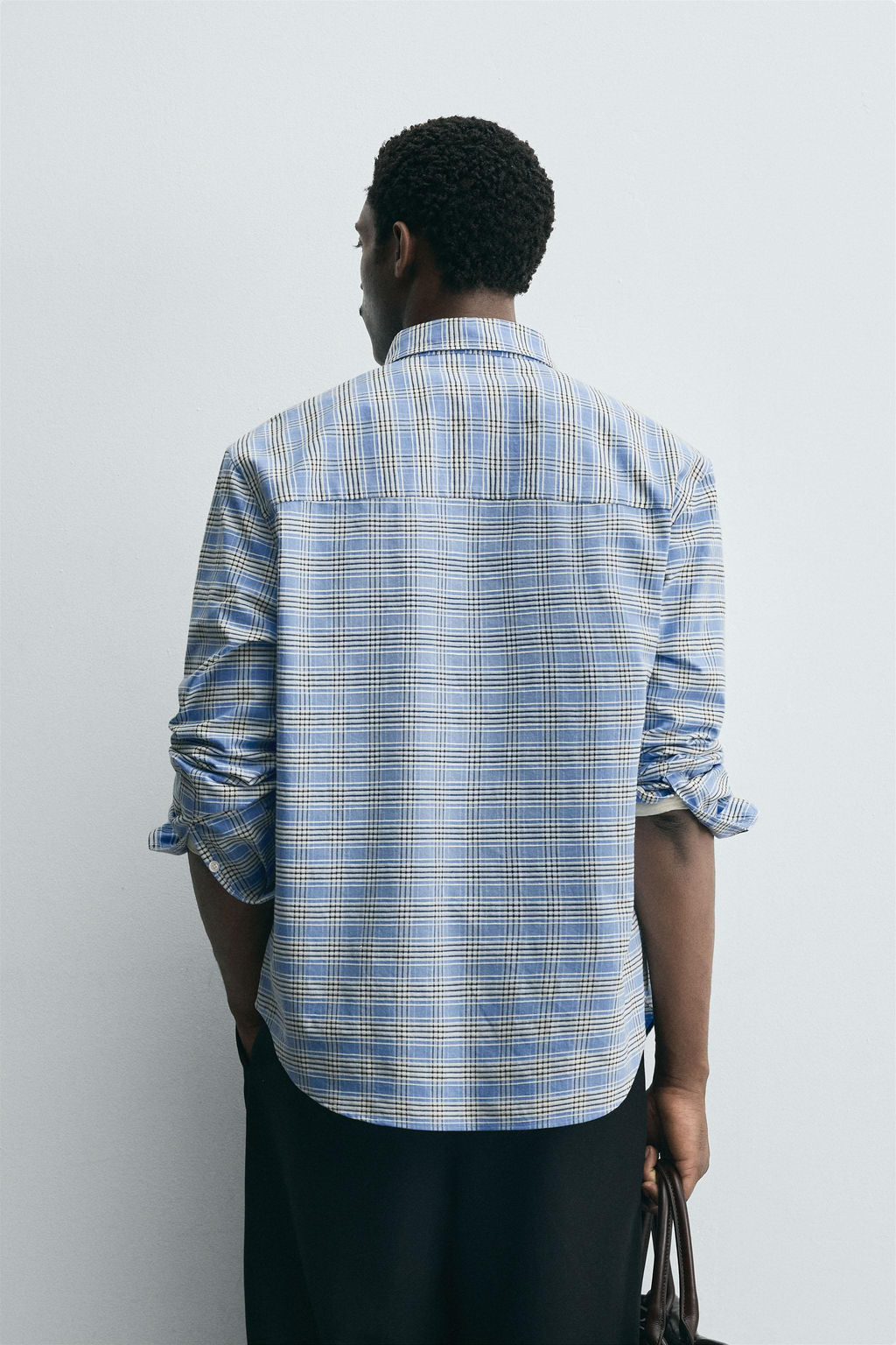 CHECK BUTTON-DOWN COLLAR SHIRT - Zara фото 3