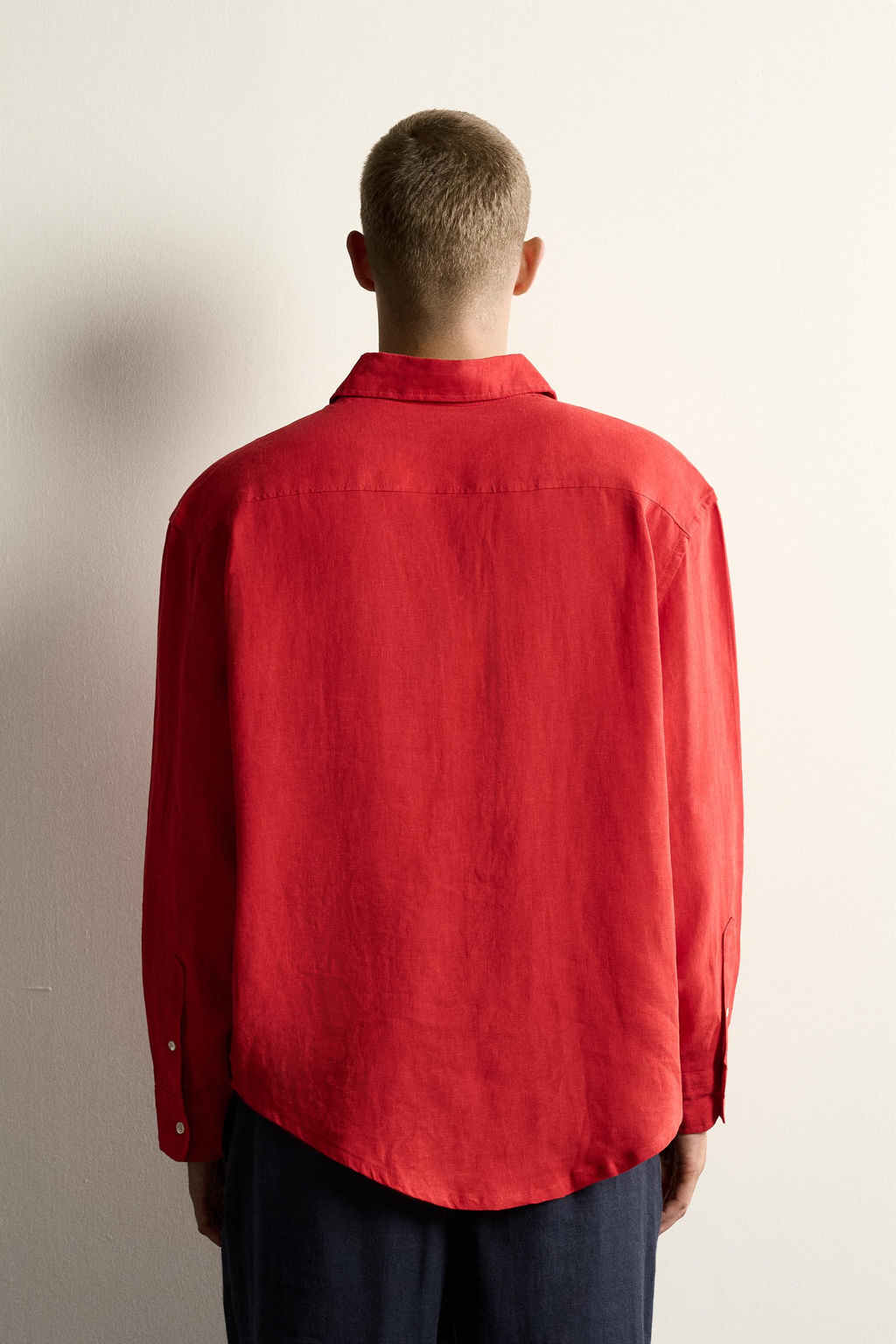 CAMISA RELAXED FIT 100% LINO / Rojo - Zara фото 3
