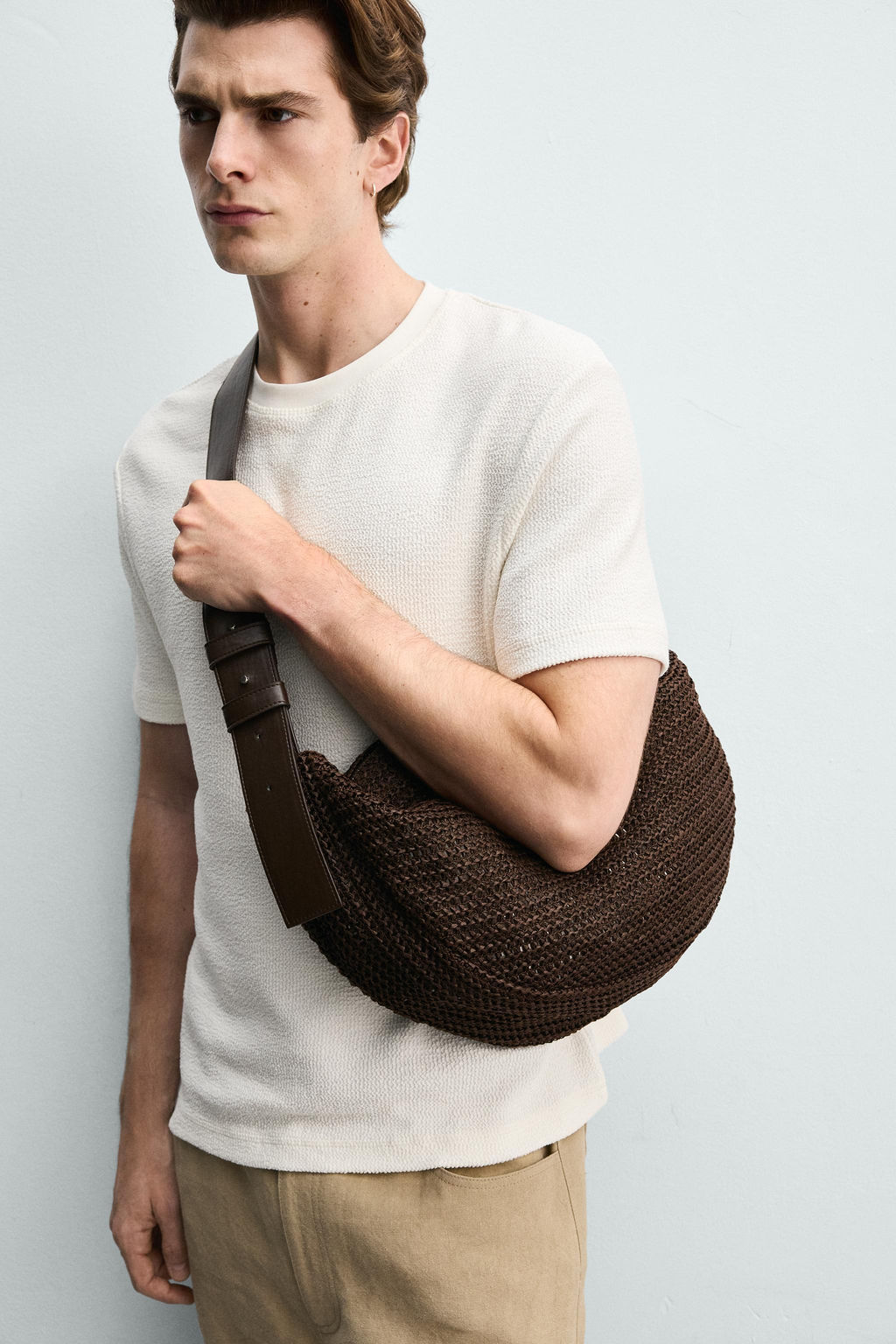 BOLSO DE HOMBRO TRENZADO / Marr?n - Zara фото 5