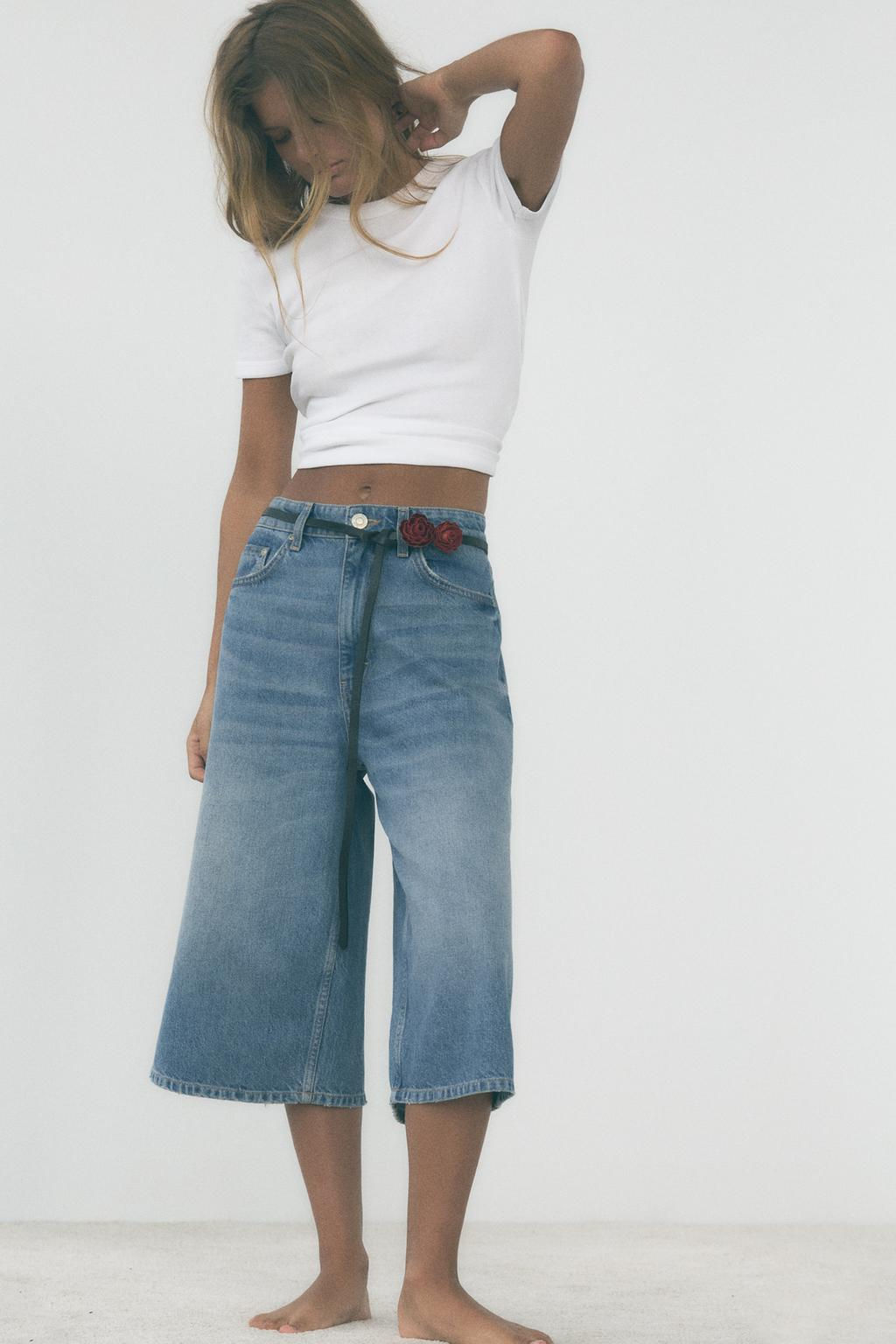 FINE LEATHER BELT WITH ROSES - Zara фото 3