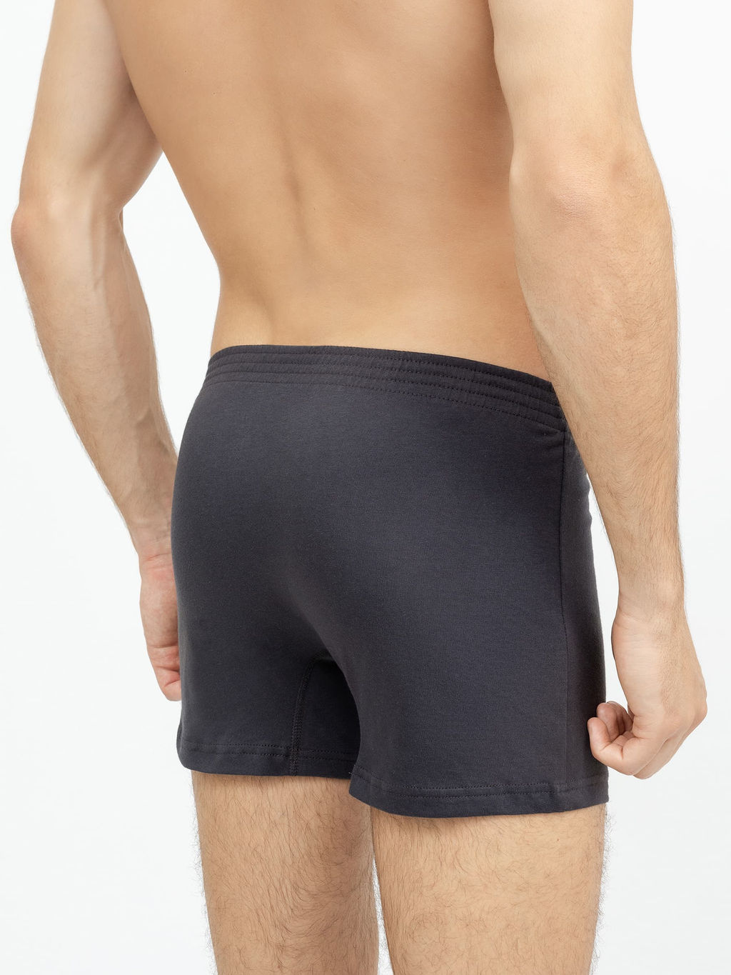 Цена за 2 штуки! Мужские трусы-шорты графитового цвета графит 411152 - Mark formelle фото 2