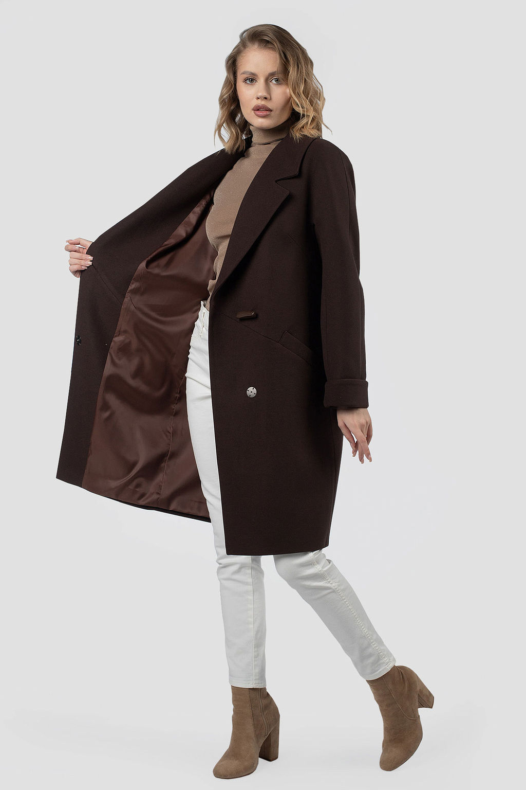 01-12226 Пальто женское демисезонное - El podio фото 9