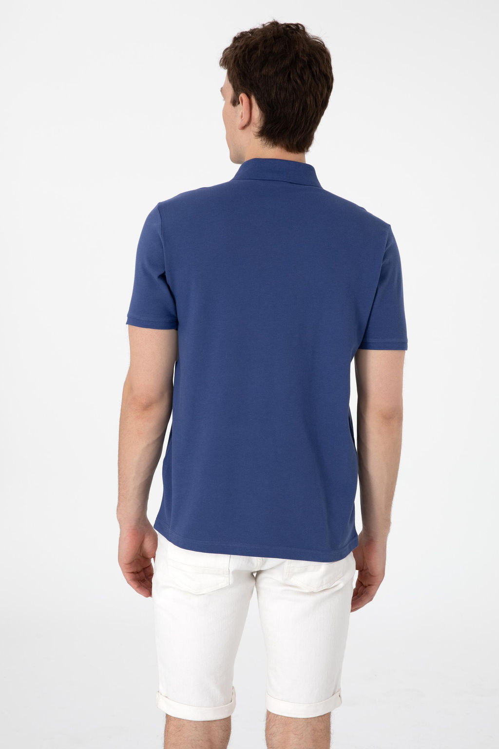 Erkek Regular Fit Polo Yaka A__k Lacivert Basic Ti__rt Sepette S_rpriz _ndirim - U.s. polo assn фото 5