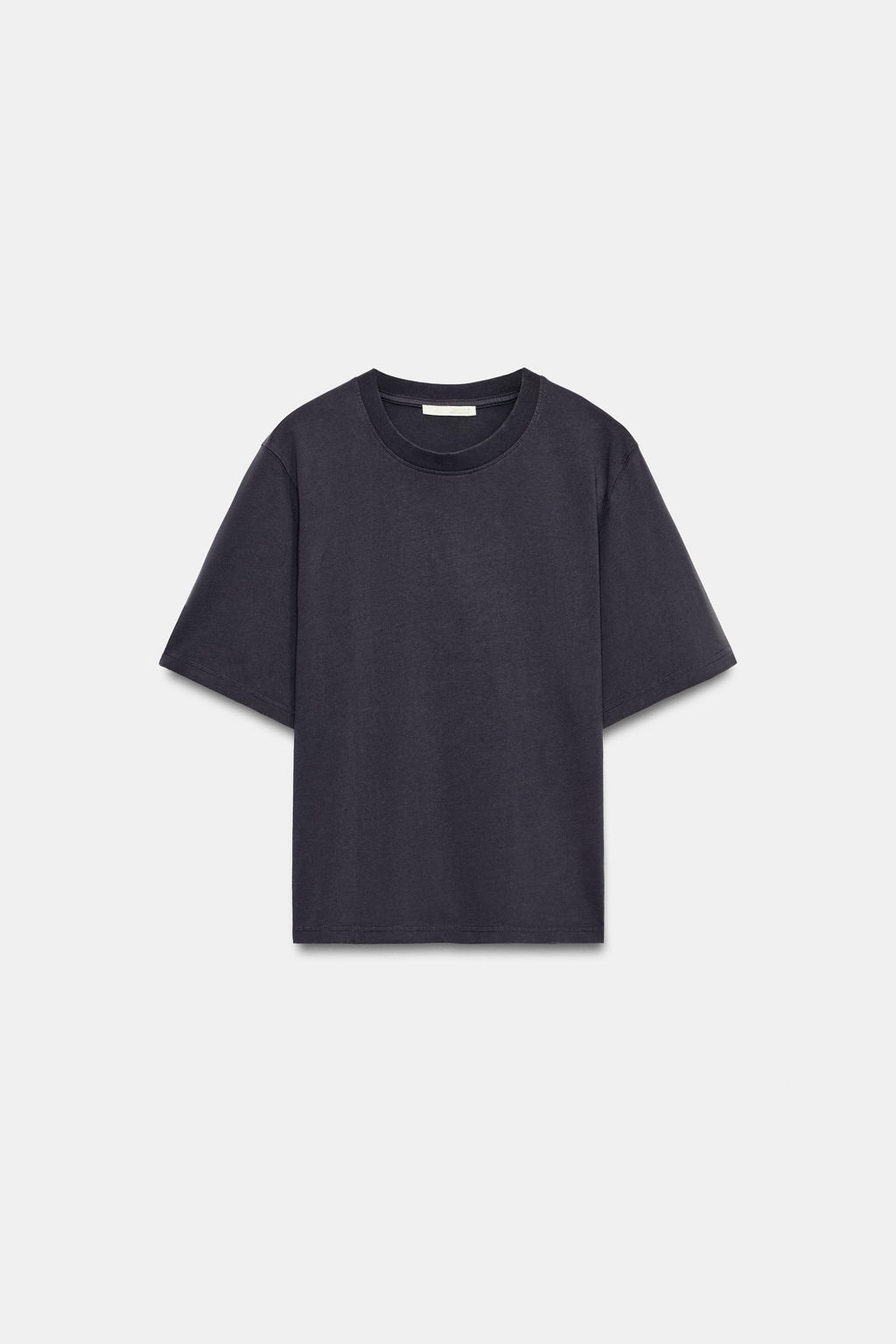 CAMISETA ENTALLADA ALGOD?N / Azul - Zara фото 5