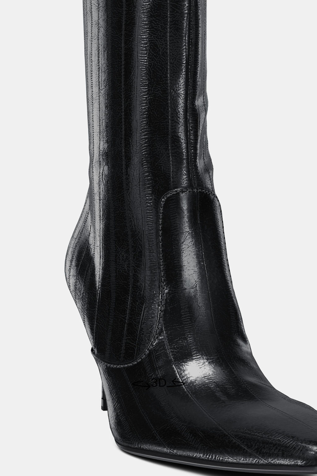 ENGRAVED HEEL BOOTS - Zara фото 7