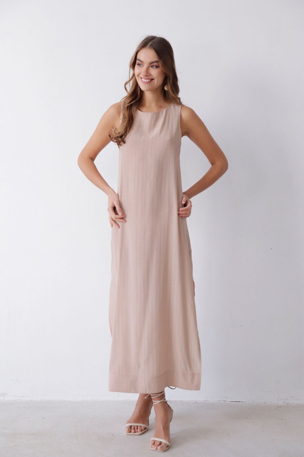 10306 Платье в полоску кремовое - Martichelli фото 3