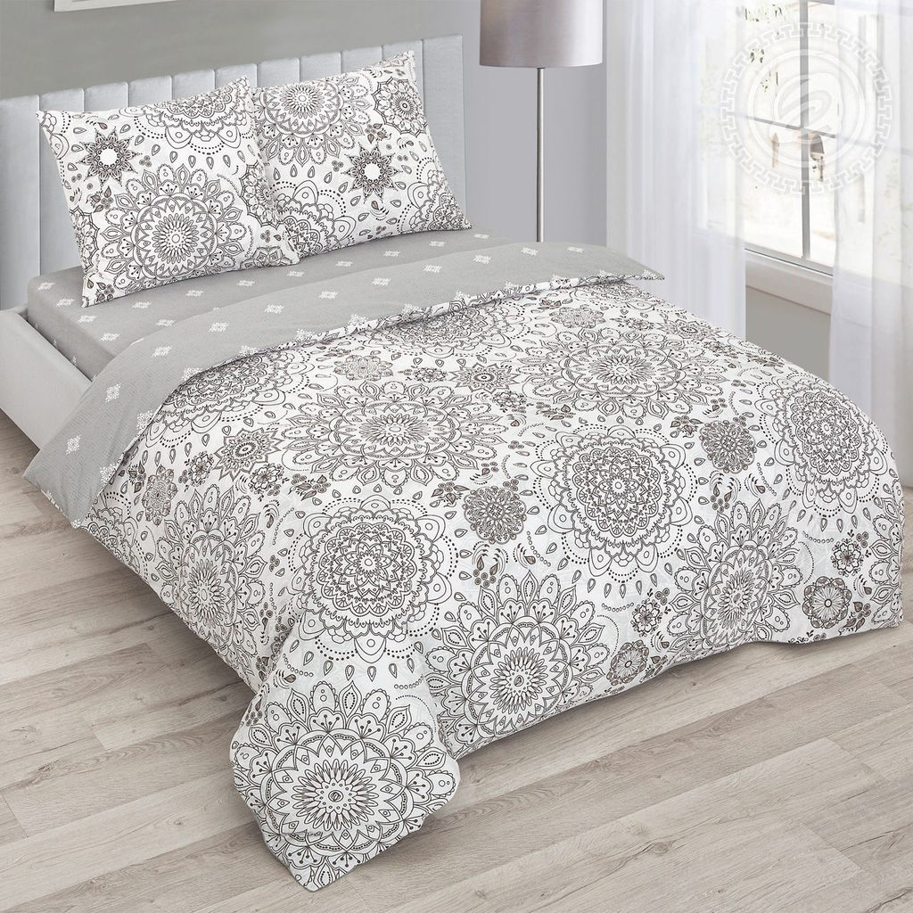 Постельное белье Сорренто (поплин зима-лето) Евро/Пододеяльник стеганый (молния): 1 шт. - 215*200; Простыня: 1 шт. - 215*240; Наволочка (клапан): 2 шт. - 70*70; Зима - лето