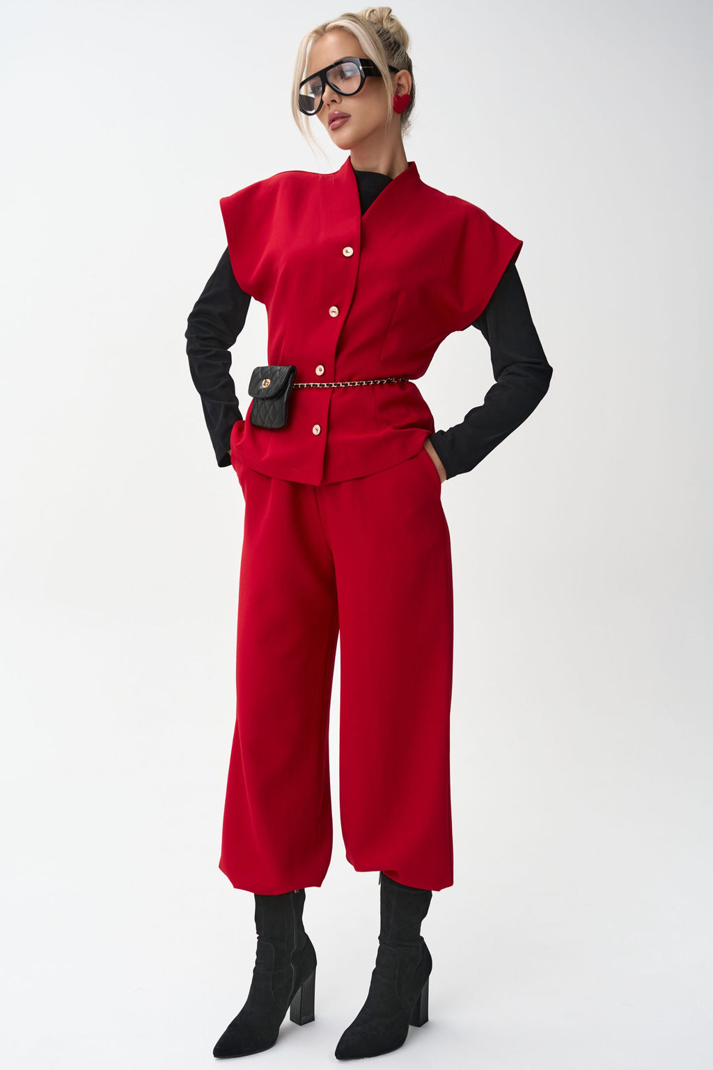 Жилет Джолин (красный) - Эльза фото 18