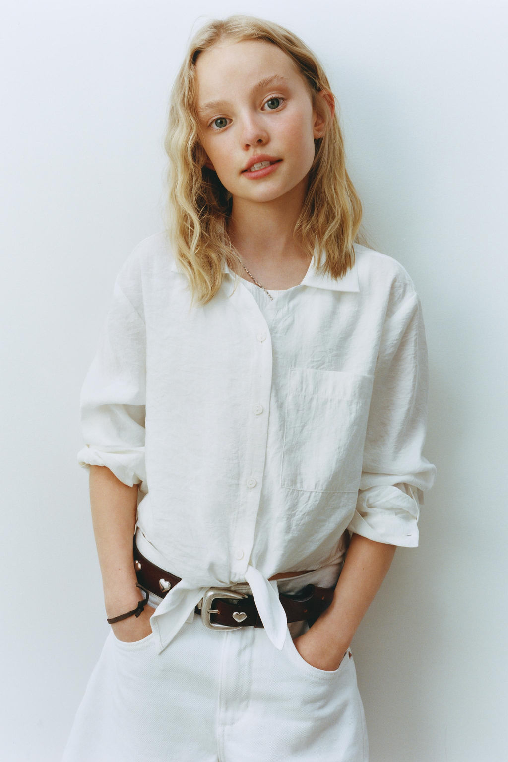 KNOTTED FLOWING SHIRT - Zara фото 8