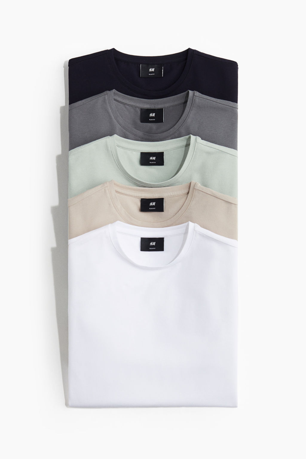 Pack de 5 camisetas Slim Fit - H&m фото 6