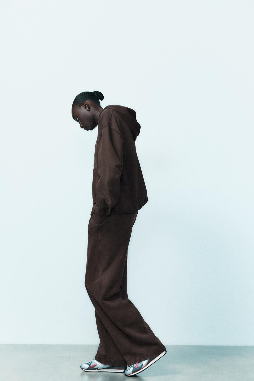 STRAIGHT-LEG PLUSH TROUSERS - Zara фото 9