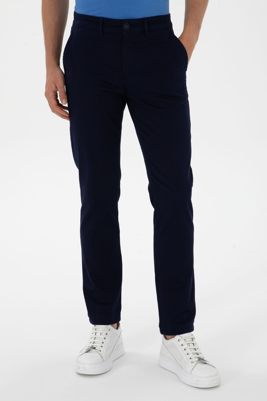 Erkek Regular Fit Lacivert Kanvas / Chino Pantolon - U.s. polo assn фото 8