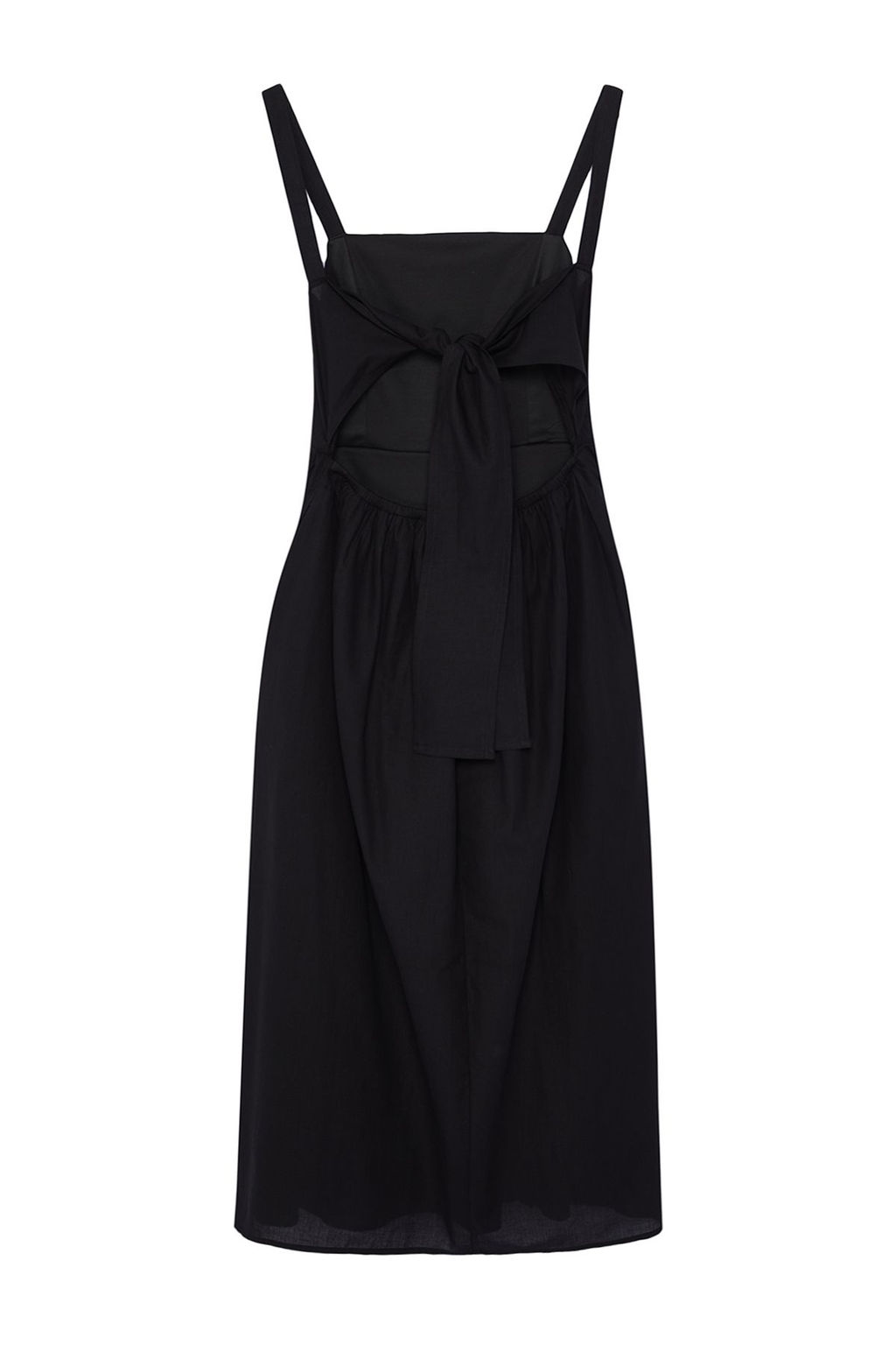 TRENDYOLMILLA Siyah A Kesim Pamuklu Vual Mini Dokuma Elbise TWOSS24EL00775 фото 7