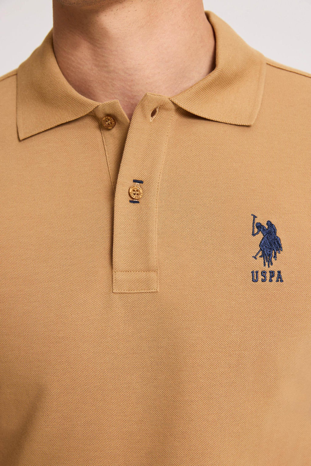Erkek Slim Fit Polo Yaka Coconut Basic Ti__rt