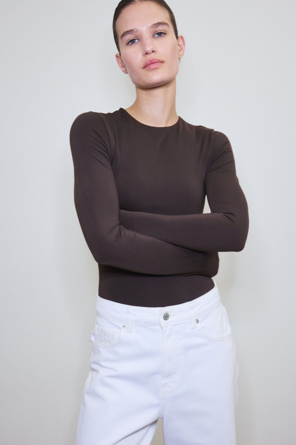 Body tanga de manga larga Sculpting - H&m фото 4