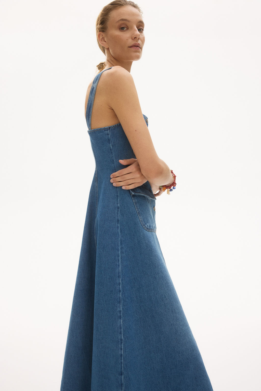 Button-front denim dress - H&m фото 3