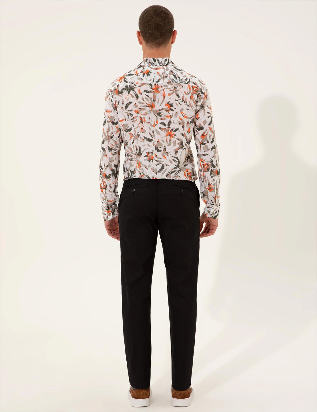 Siyah Regular Fit Kanvas Pantolon - Pierre cardin фото 4