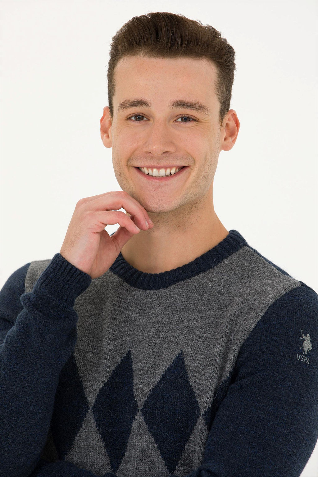 U. S. Polo Assn Мужской темно-синий свитер - U.s. polo assn фото 9