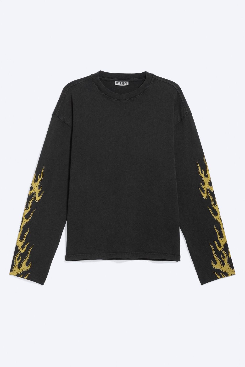 Camiseta boxy de manga larga y estampado gr?fico - H&m фото 9