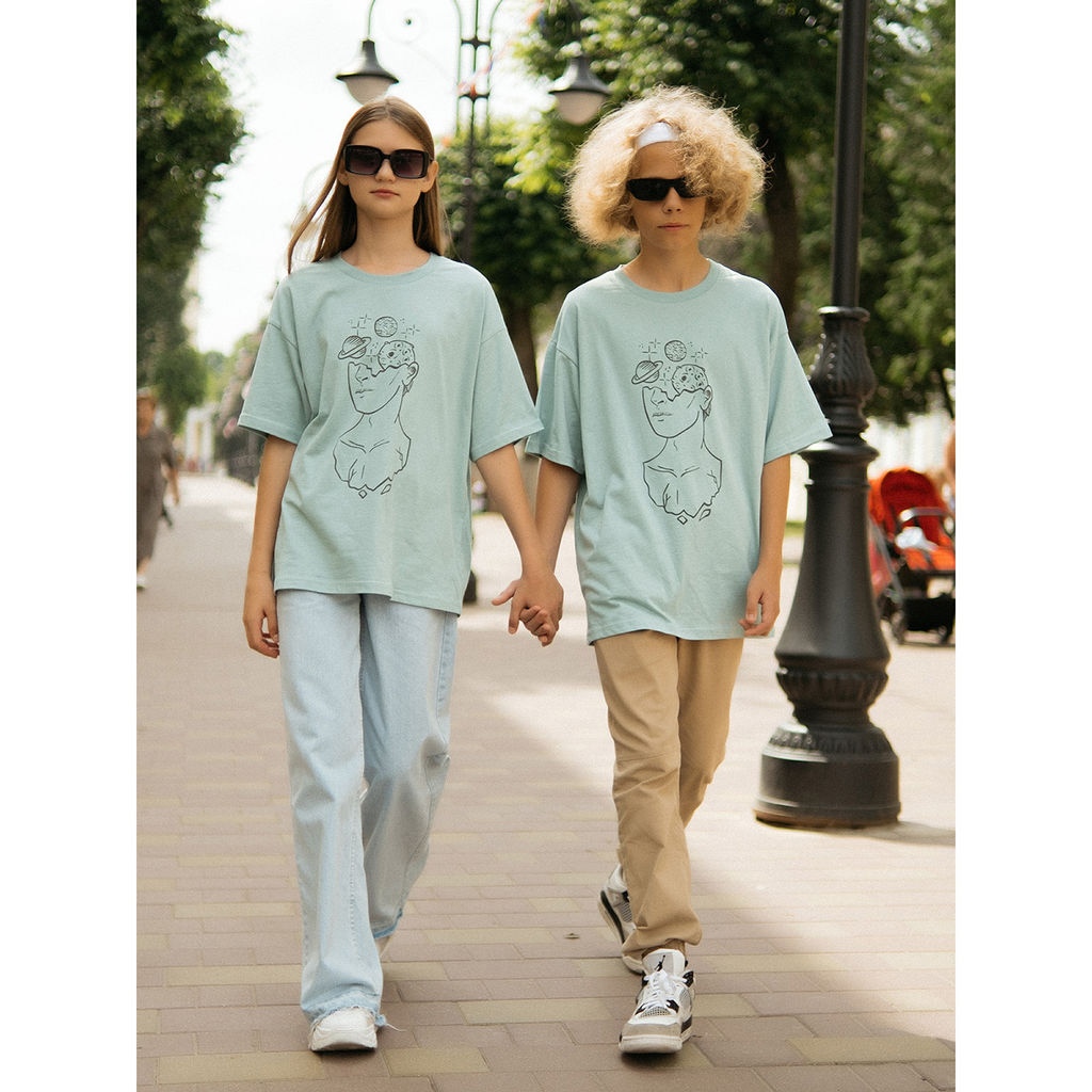 Футболка оверсайз кулирка 1657100302 - Youlala фото 3