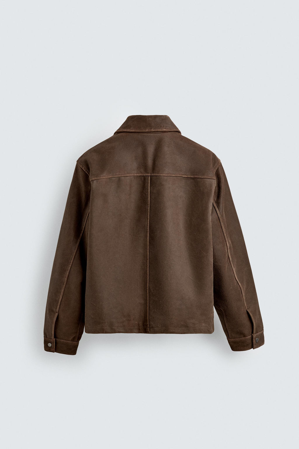 CROPPED FIT LEATHER JACKET