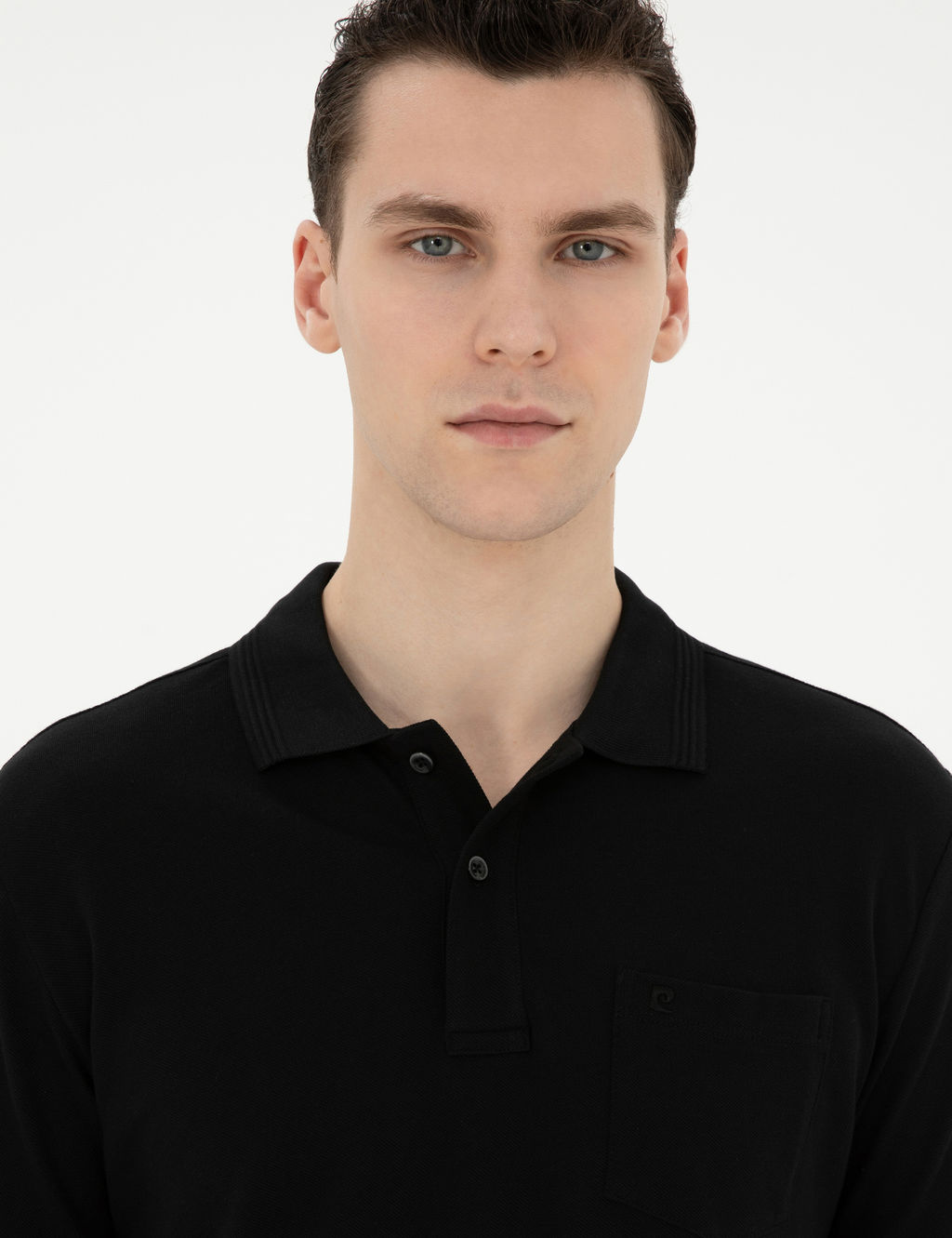 Siyah Regular Fit Basic Ti__rt