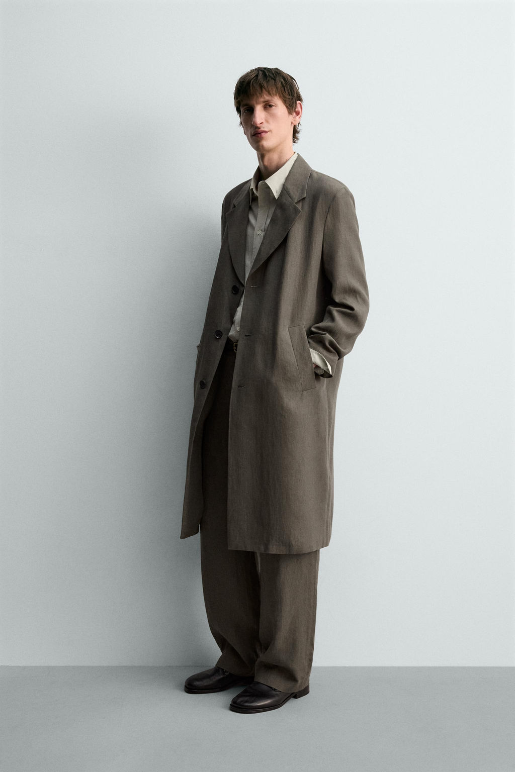 LEVITA 100% LINO LIMITED EDITION / Verde gris - Zara фото 4