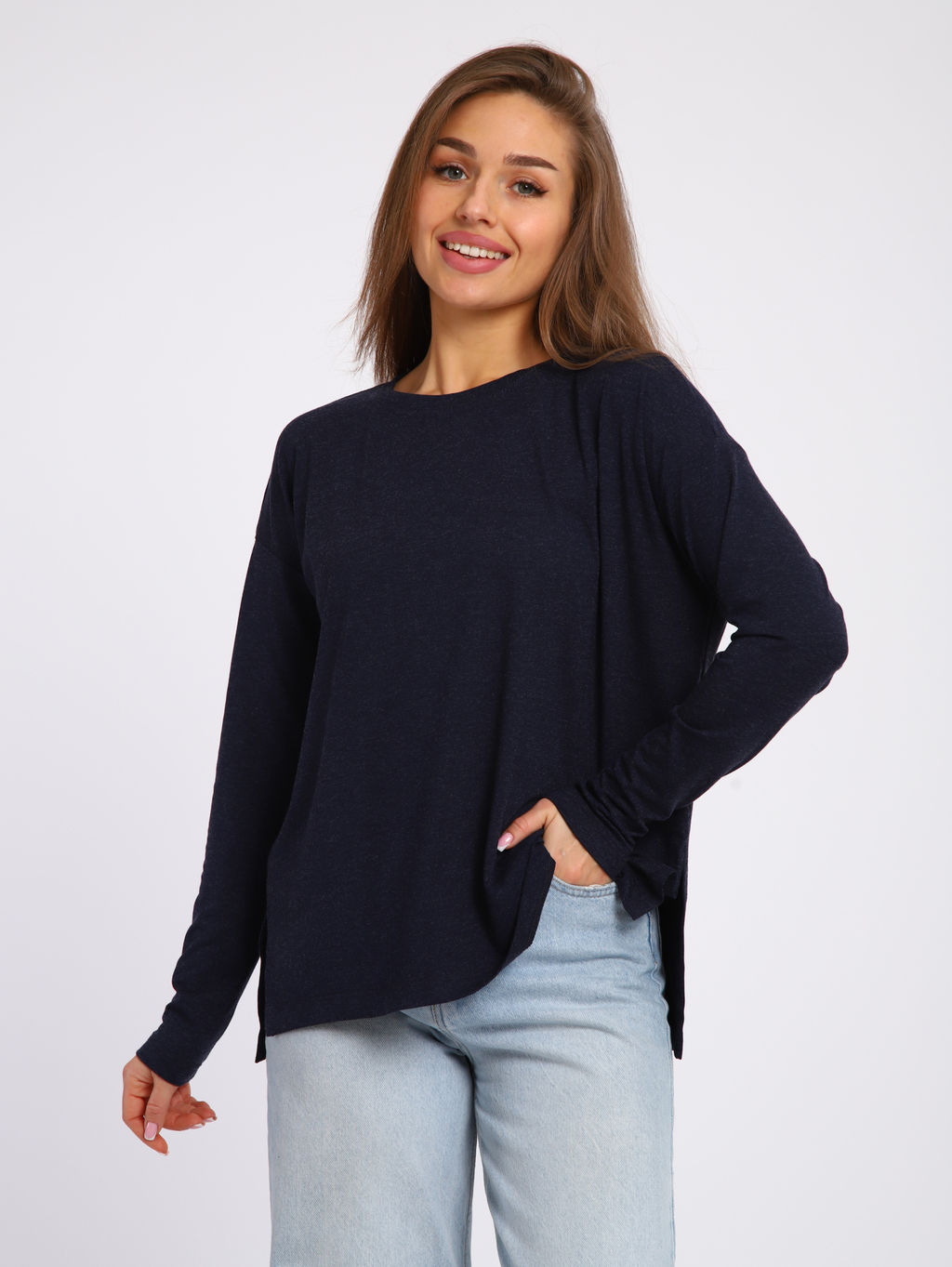 *Джемпер женский Ф-3-040б (темно-синий)