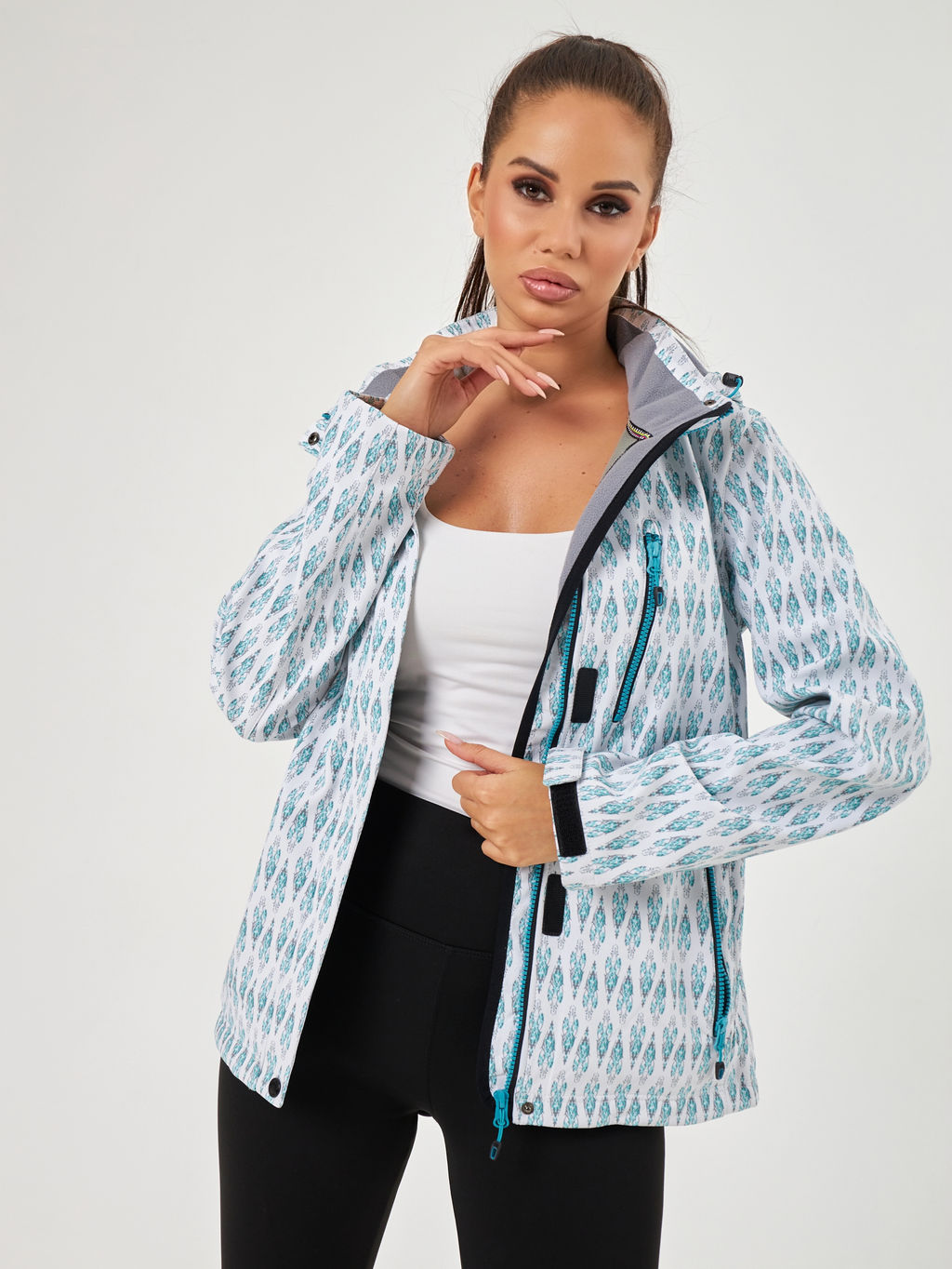 Женская куртка Azimuth 8169_41 Белый  фото 5