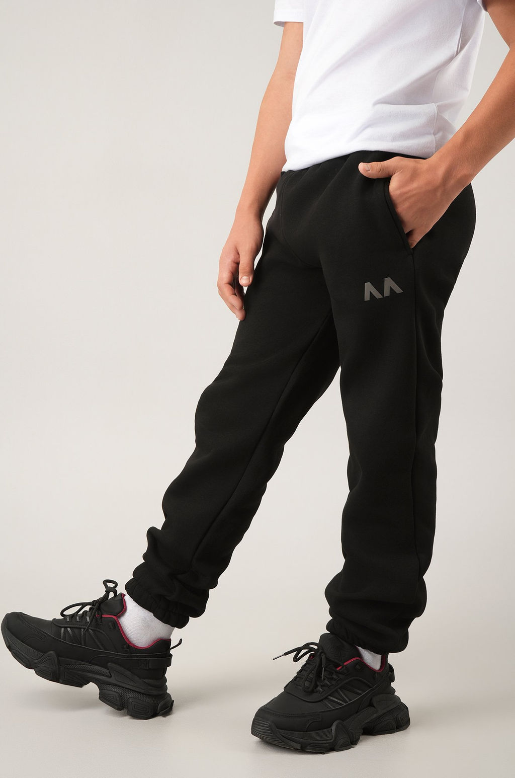 Детские брюки-джоггеры из футера с начесом Happyfox