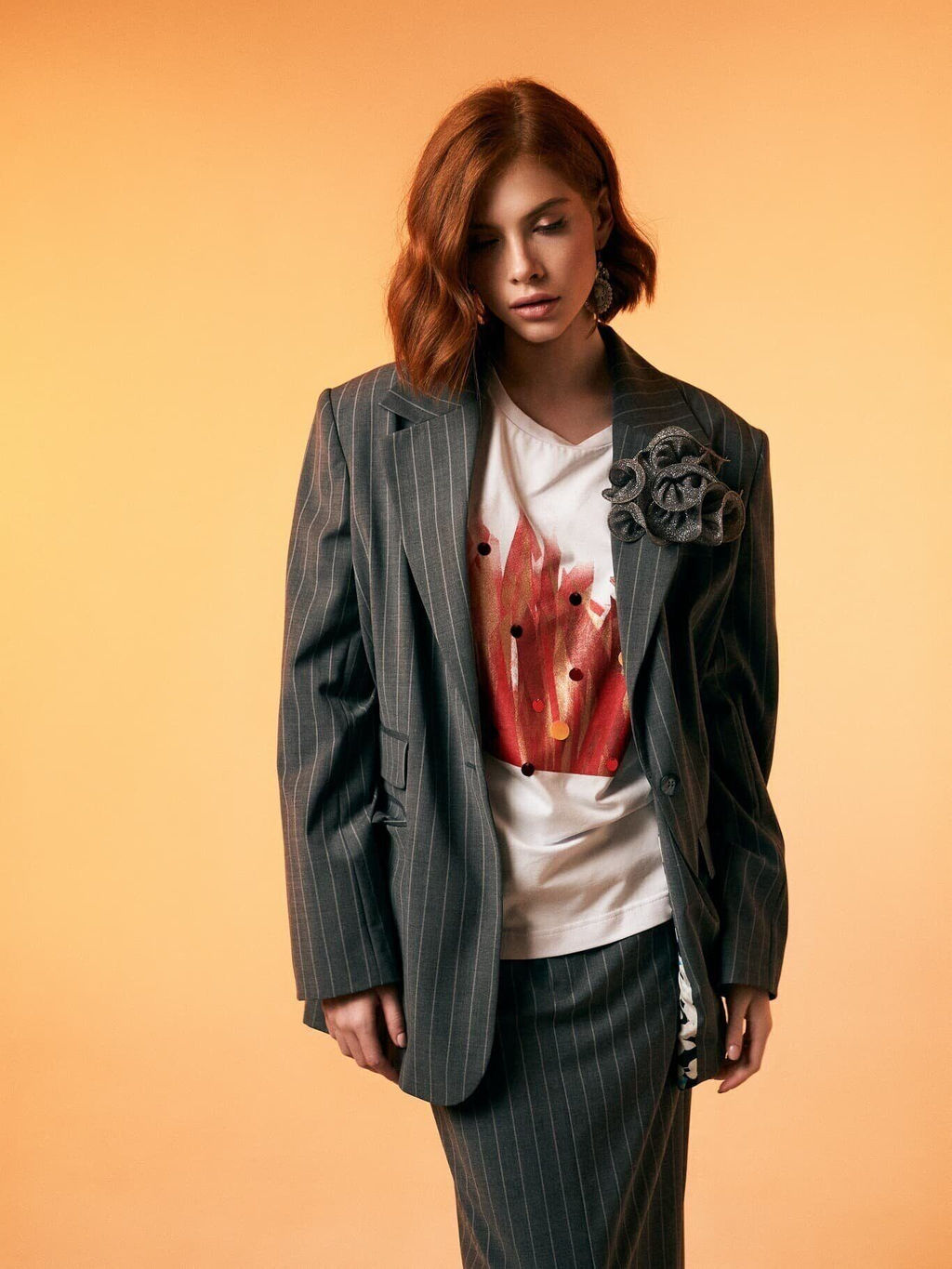 N2420 джемпер женский красный - Mozart фото 2