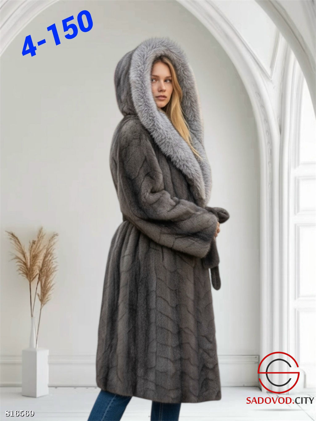 Шуба женская из искусственного меха - Bruno фото 2