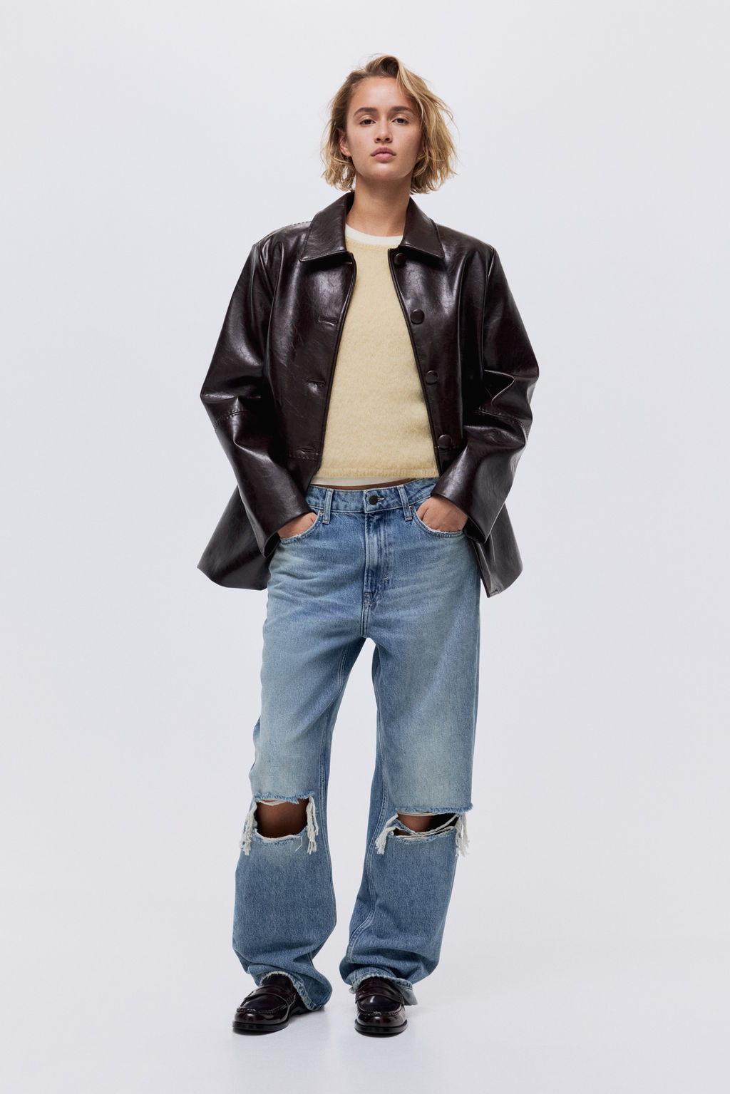 Straight High Jeans - H&m фото 12