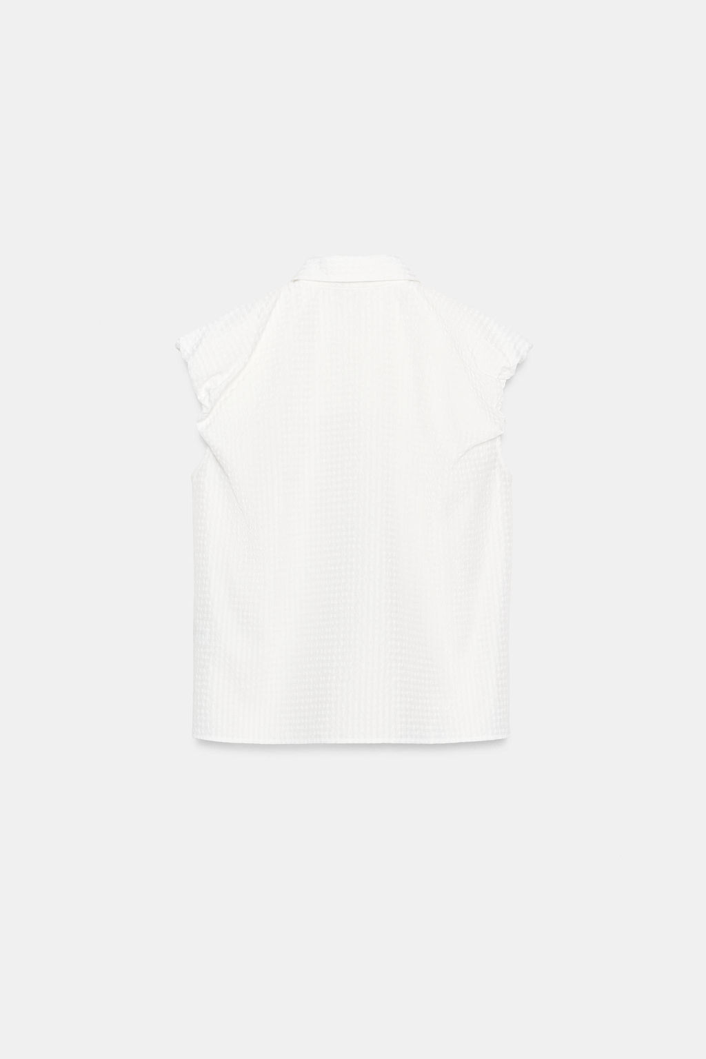 CAMISA MANGA ABULLONADA / Blanco - Zara фото 4