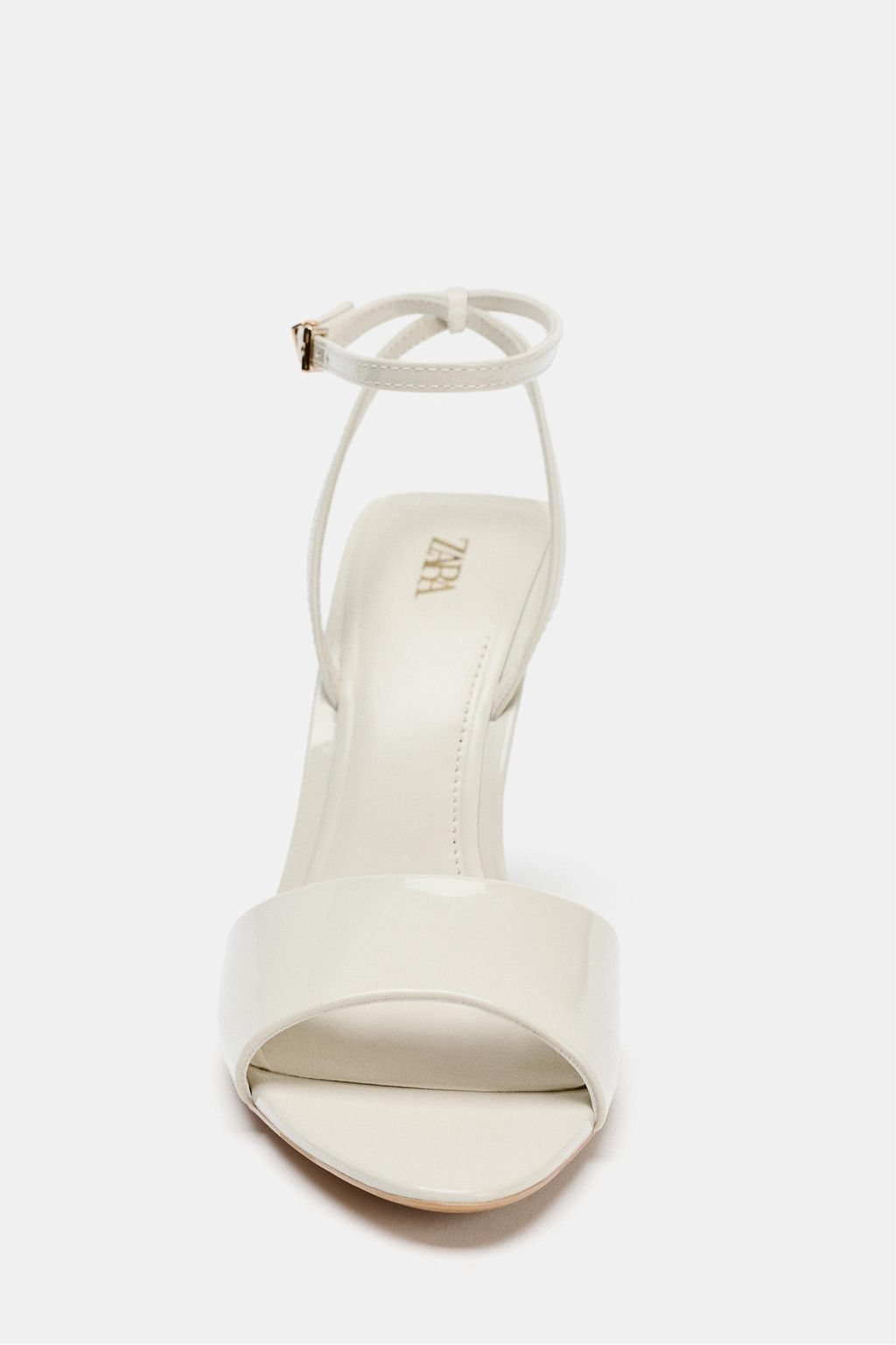 SANDALIA ACHAROLADA TAC?N / Crudo - Zara фото 4