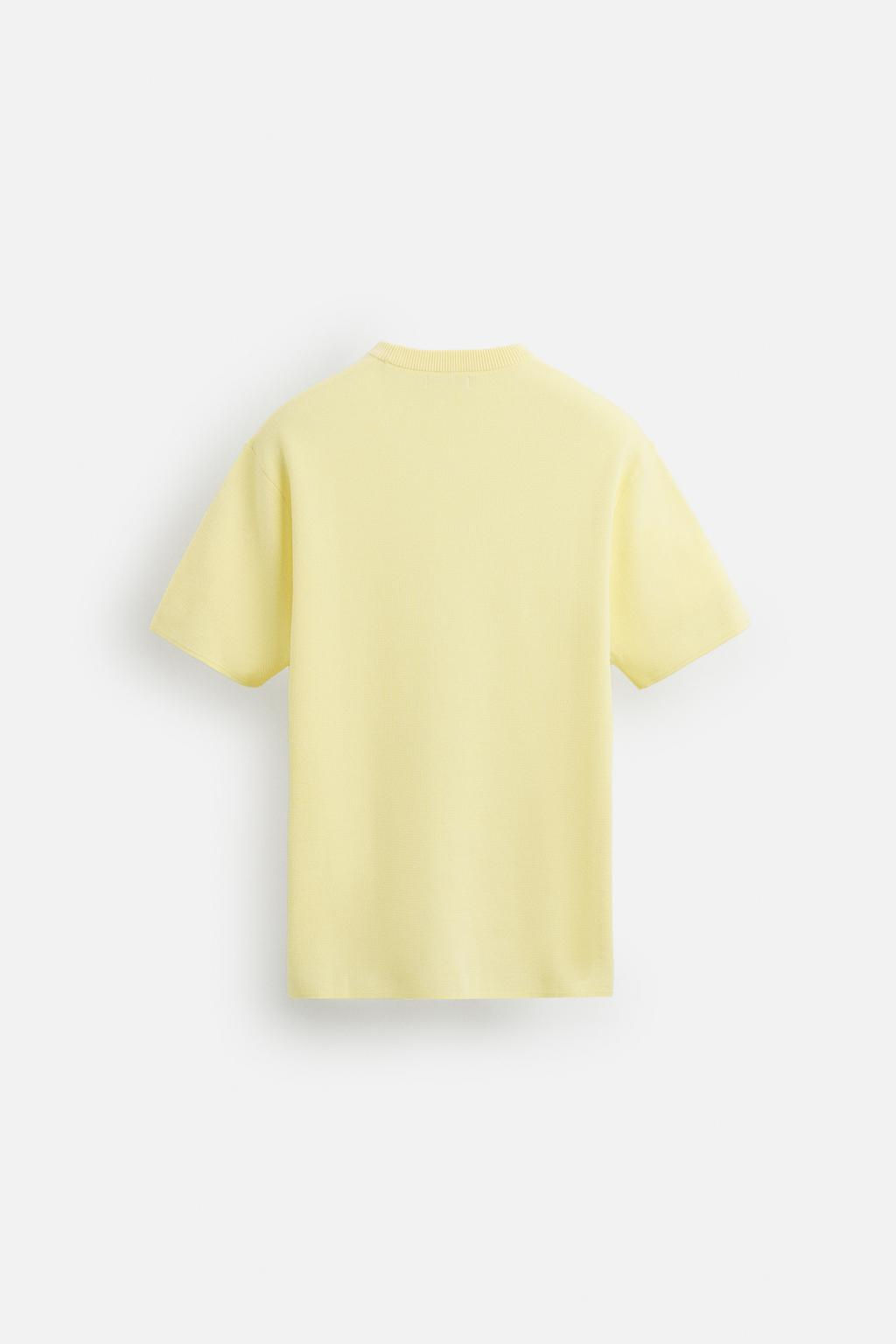 RELAXED FIT KNIT T-SHIRT - Zara фото 23
