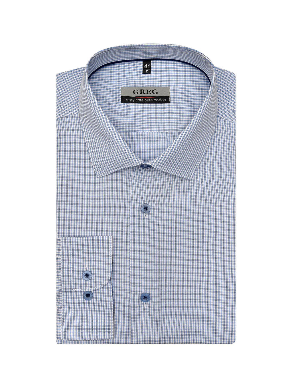 Сорочка мужская длинный рукав GREG 124/231/6177/Z/1p