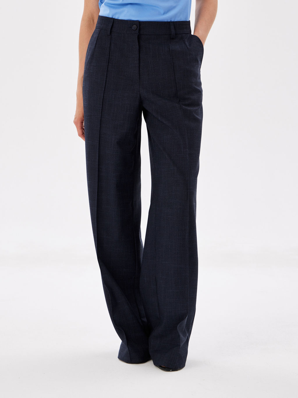 Брюки женские T-lab TL-TRT-015TK-т.синий  фото 3