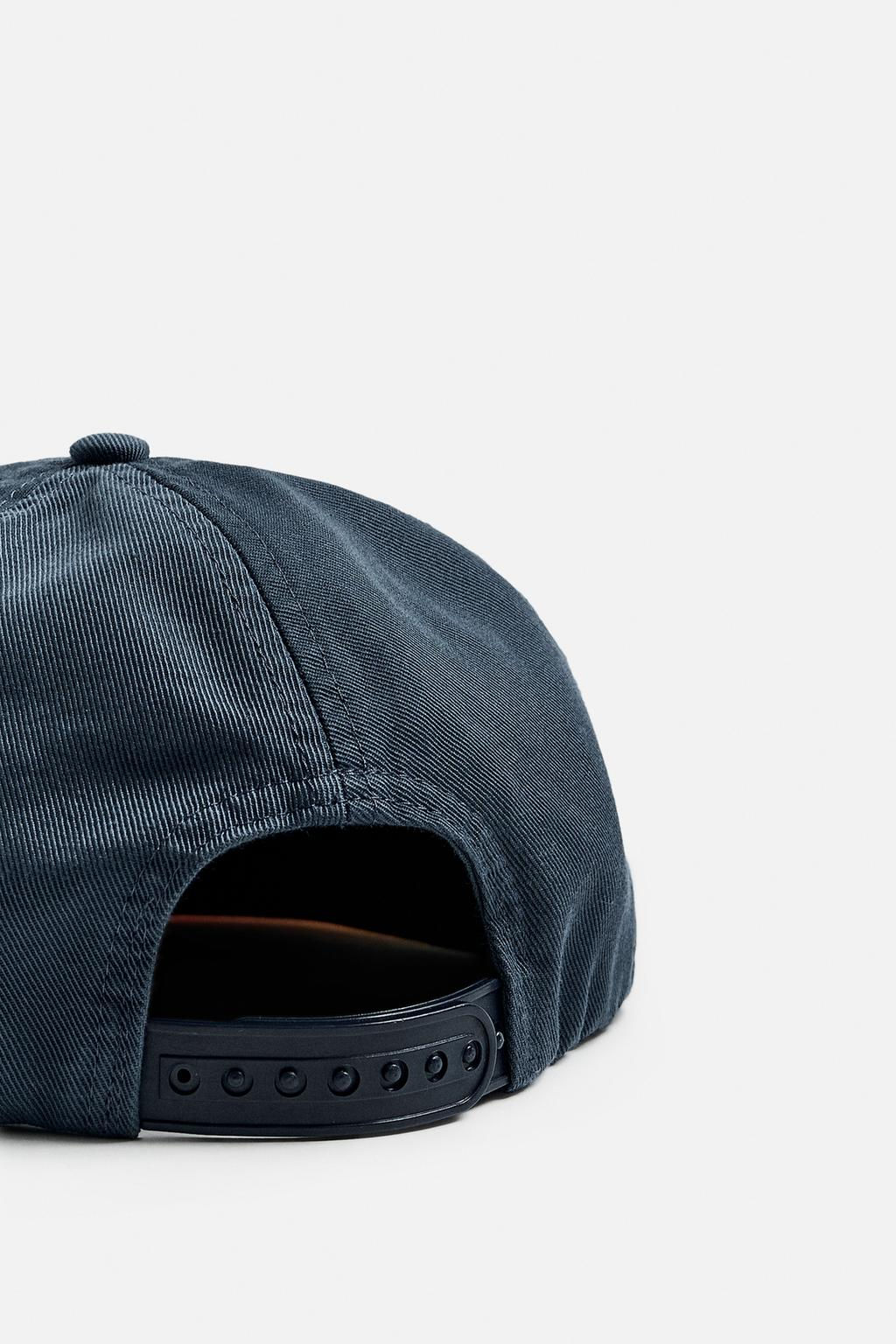 EMBROIDERED FLAT PEAK CAP - Zara фото 4