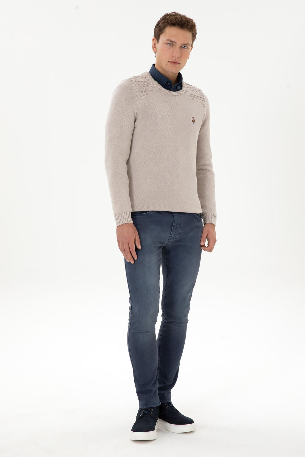 Erkek _ndigo Slim Fit Jean Pantolon - U.s. polo assn фото 3