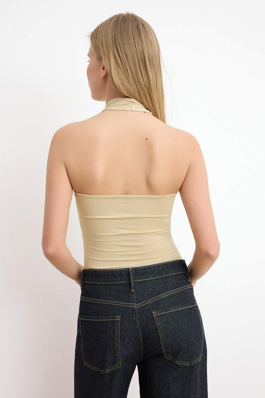 Tas Duz Fitted Boyundan Baglamal? Kolsuz C?tc?tl? Esnek Orme Body TWOSS26BD00021 - Trendyolmilla фото 4