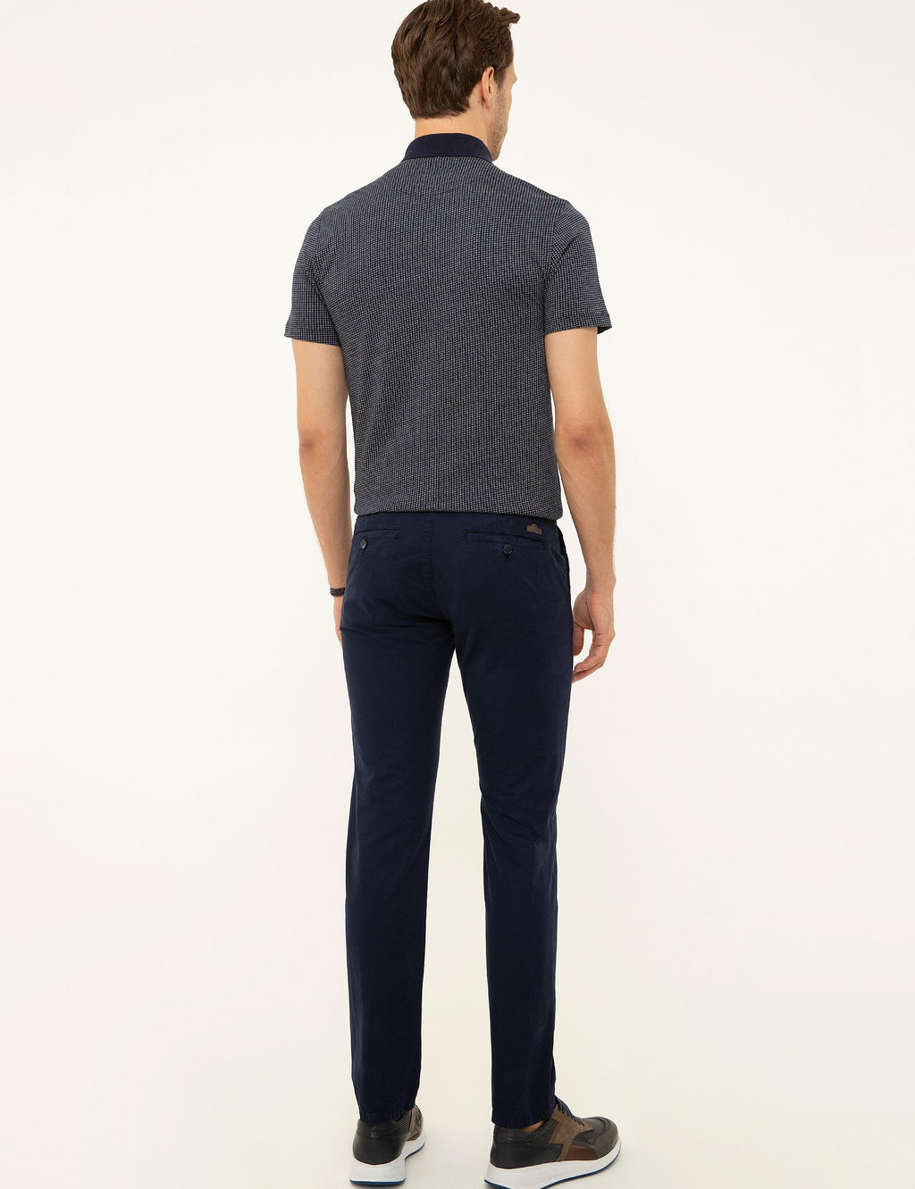 Lacivert Slim Fit Kanvas Pantolon - Cacharel фото 3