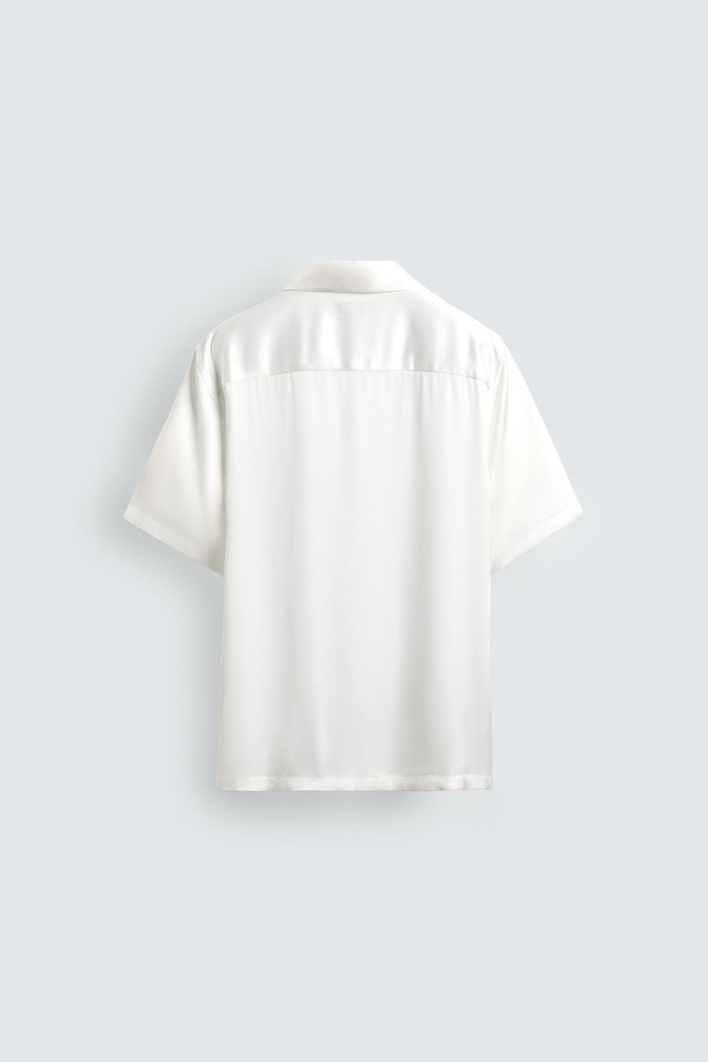 REGULAR FIT SATIN SHIRT - Zara фото 8