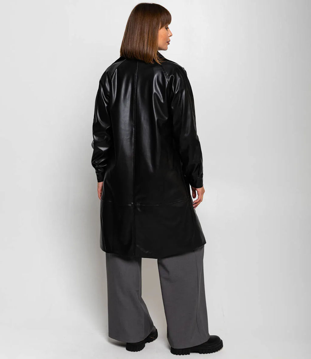 Тренч #КТ5505 (1), чёрный - Dommod фото 4