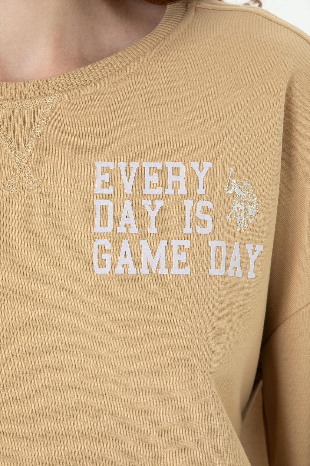 U. S. Polo Assn Женский свитшот песочного цвета - U.s. polo assn фото 7