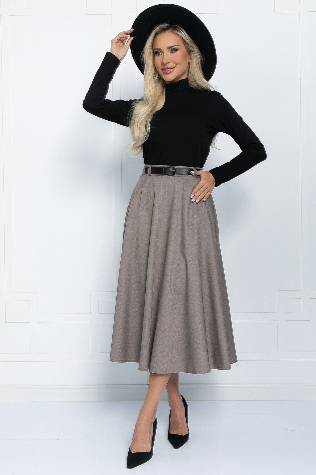 Юбка Уверенная грация (светло-коричневая) Ю11477 - Lt collection фото 7