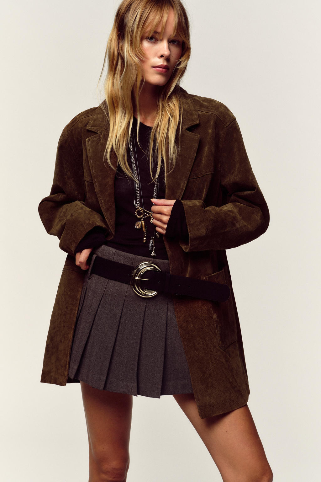 PLEATED SKORT WITH BELT - Zara фото 2