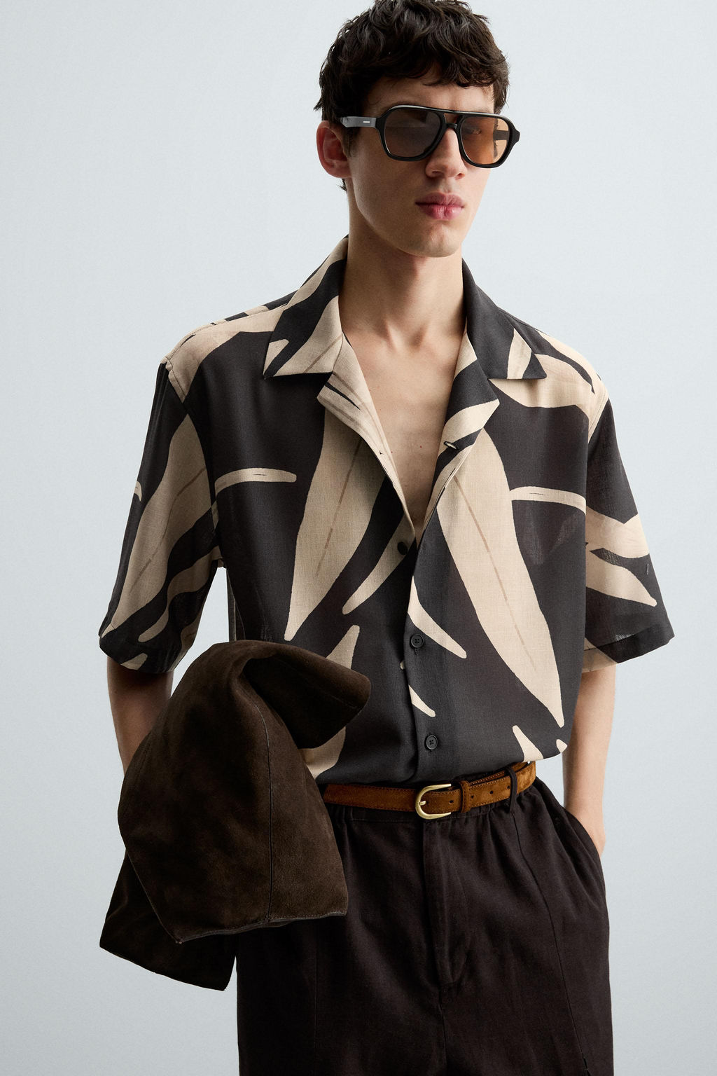 LEAF PRINT SHIRT - Zara фото 5